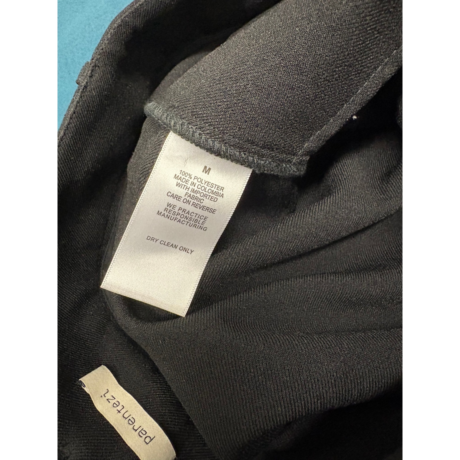 Parentezi Brown High Waisted Wide Leg Cargo Pants Size M Chocolate Pleated Front — image 3 of 4